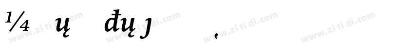 GoudyoldStyleBT Bold字体转换